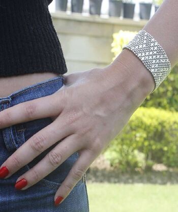 Bracelet en cotte de mailles en argent - Petit 3