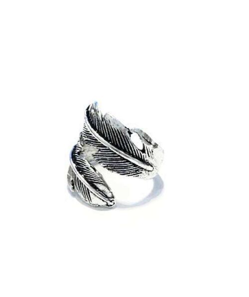 Leaf Wrap Ring - Silver