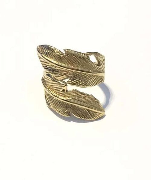 Leaf Wrap Ring - Gold