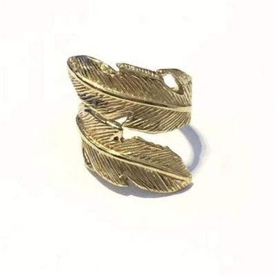 Bague Wrap Feuille - Or