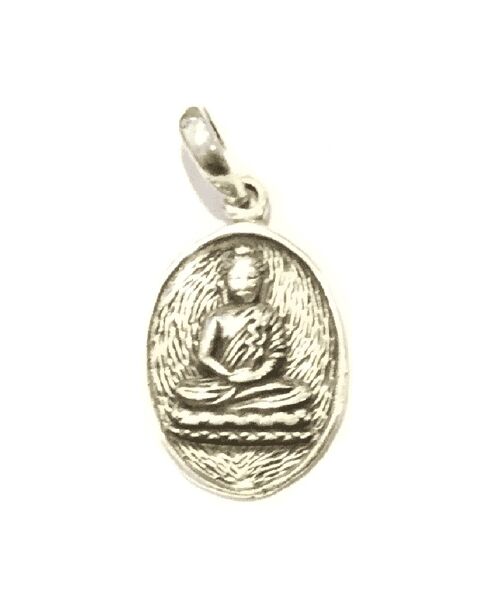 Classic Buddha Pendant - Silver