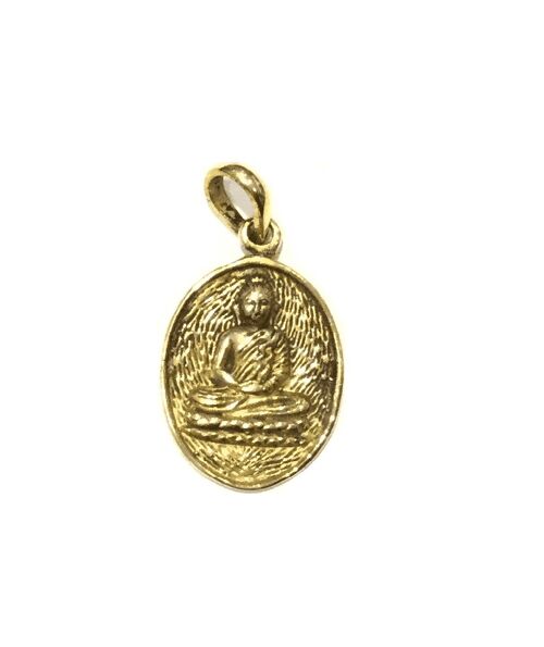 Classic Buddha Pendant - Gold