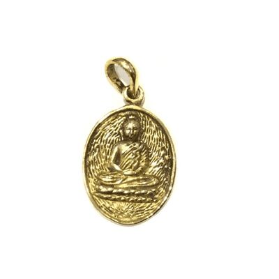 Classic Buddha Pendant - Gold