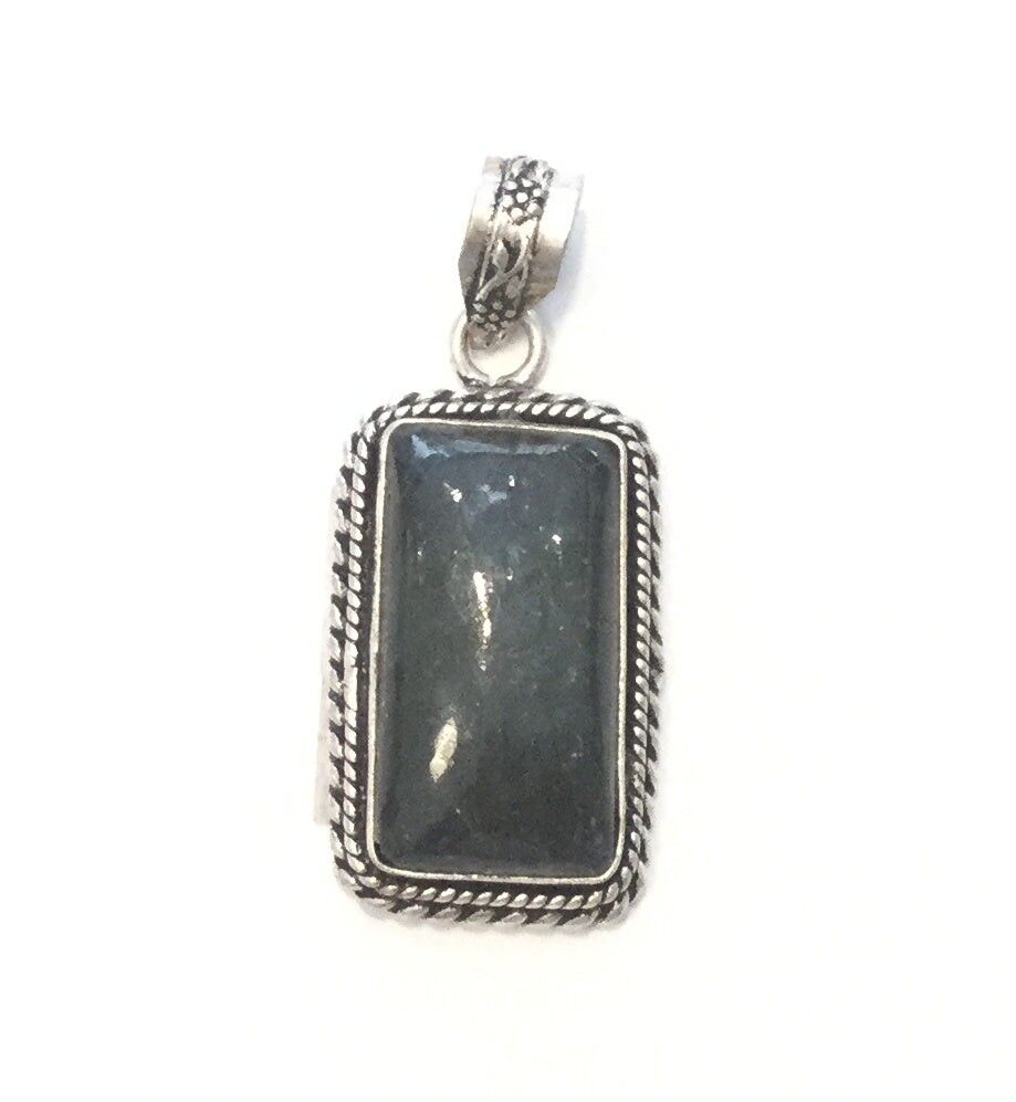 Colgante Piedra Plata - Gris