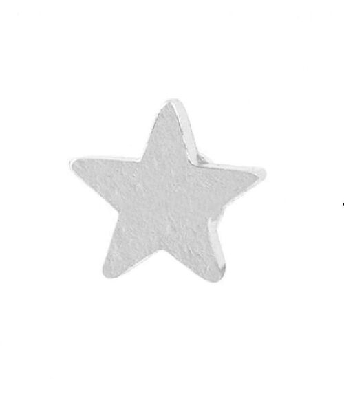 Unisex Magnetic Stud Earring - Silver Star