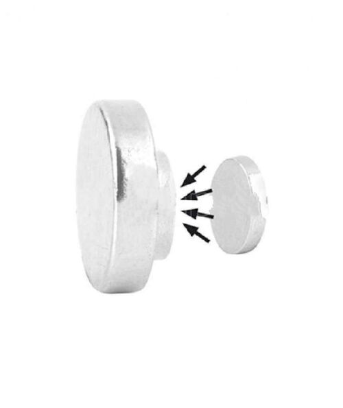 Unisex Magnetic Stud Earring - Black Circle