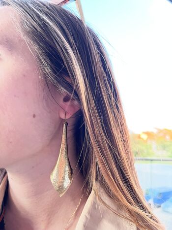 Boucles d'oreilles pendantes élégantes - Argent 4