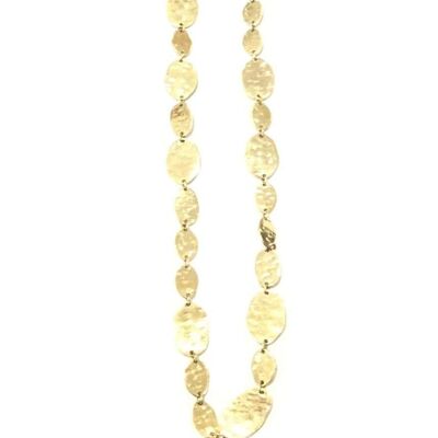 Long Link Statement Necklace - Gold
