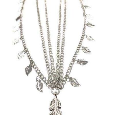 Feather Headchain - Silver