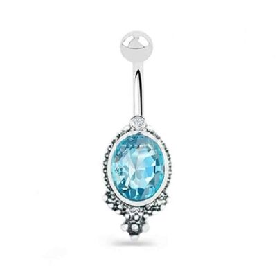 Ethnic Surgical Steel Belly Ring - Style 1