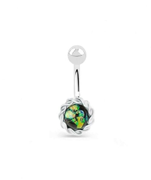 Ethnic Surgical Steel Belly Ring - Style 2