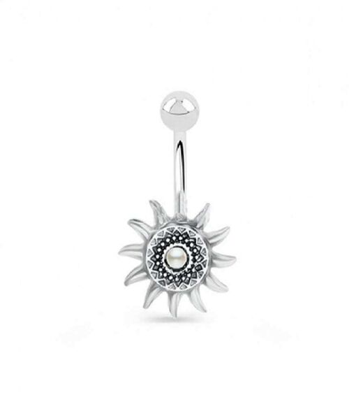Ethnic Surgical Steel Belly Ring - Style 3