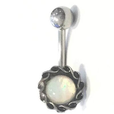 Ethnic Surgical Steel Belly Ring - Style 6
