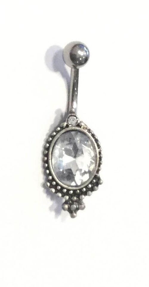 Ethnic Surgical Steel Belly Ring - Style 8