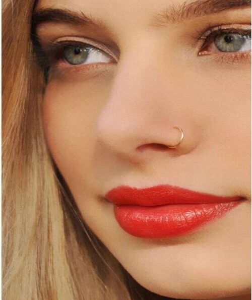 Classic Gold Nose Ring - 8mm
