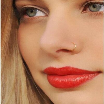 Classic Gold Nose Ring - 8mm