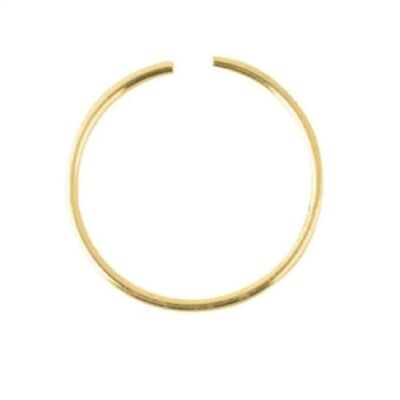 Classico anello al naso in oro - 10 mm