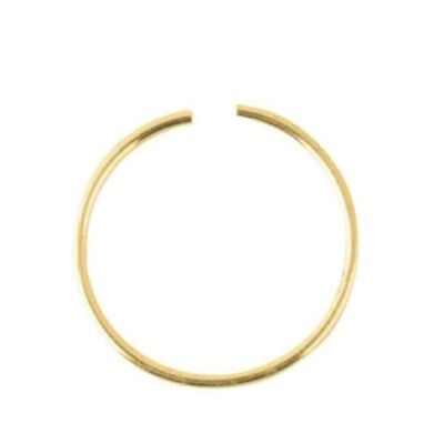 Classico anello al naso in oro - 10 mm