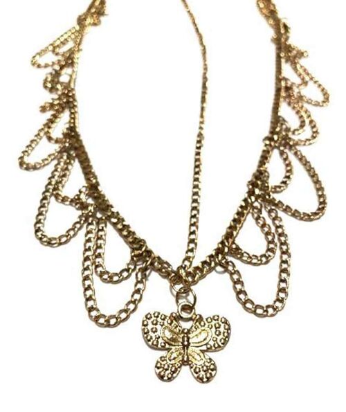 Ethnic Butterfly Head Chain - Gold