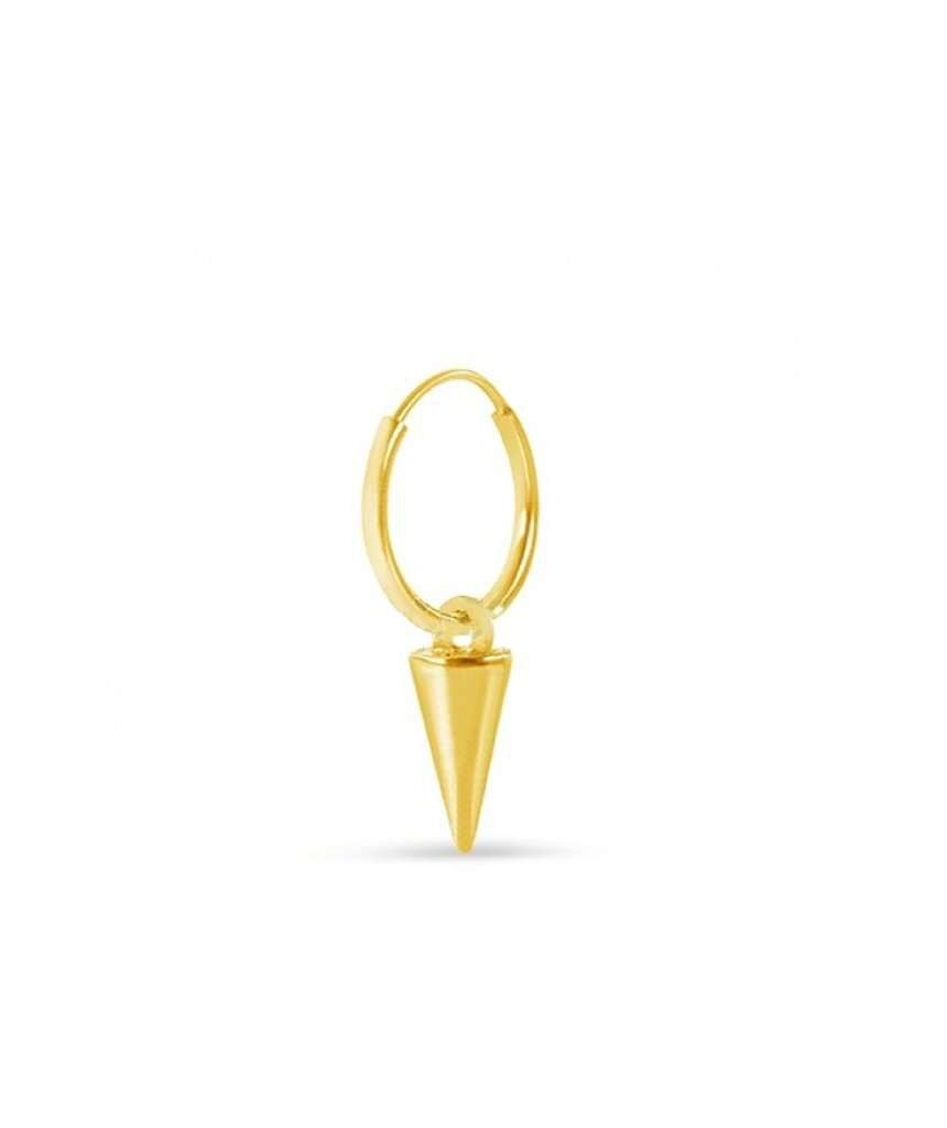 Créole en argent sterling avec cône - Or