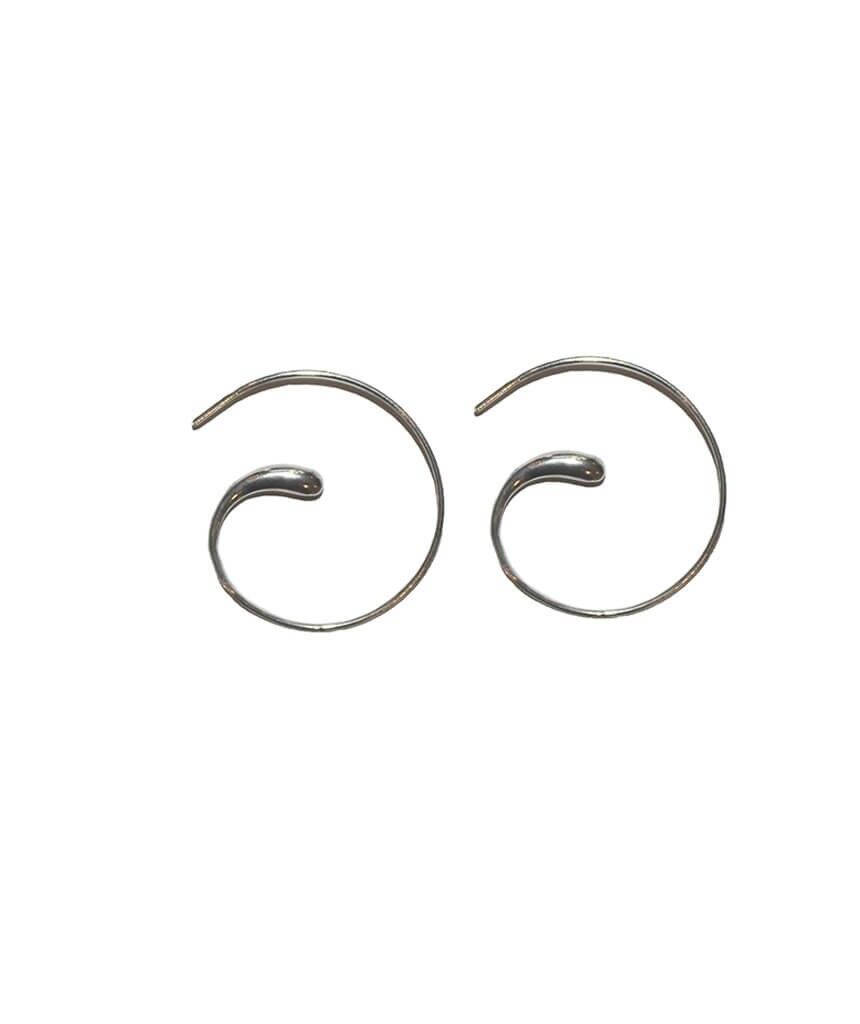 Boucles d'Oreilles Spirale - Argent Petit