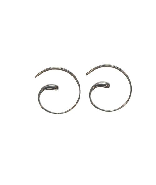 Spiral Earrings - Silver Small