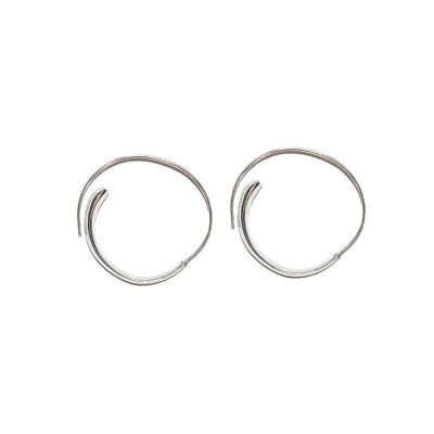 Boucles d'Oreilles Spirales - Argent Large