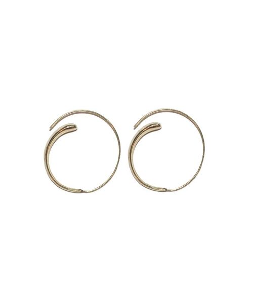 Spiral Earrings - Gold Large