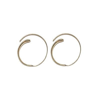 Spiral Earrings - Gold Large