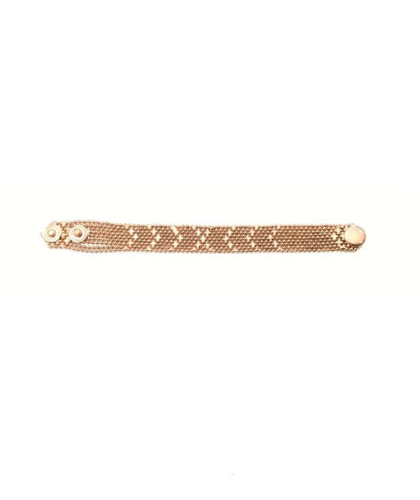 Bracelet en cotte de mailles en or rose - Petit