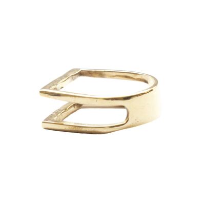 Geometric Thumb Ring - Gold
