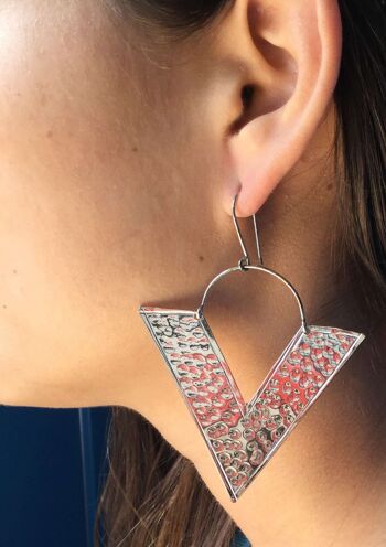 Boucles d'Oreilles Grand Triangle - Or 4