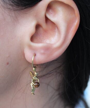 Boucles d'oreilles Mini Fées - Gris 2