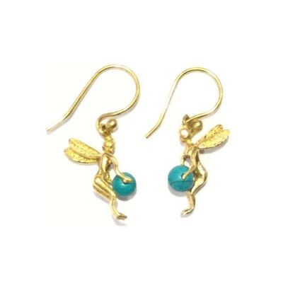 Mini Fairies Earrings - Turquoise