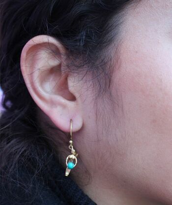 Boucles d'oreilles Mini Fées - Bleu 3