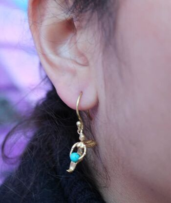 Boucles d'oreilles Mini Fées - Bleu 4
