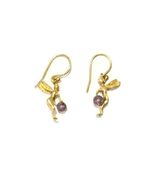 Mini Fairies Earrings - Purple