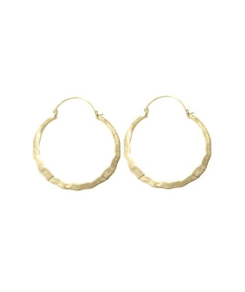Large Statement Hoop Earrings - Gold