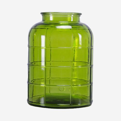 Grafic green vase 35 cm