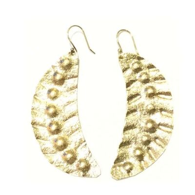 Leaf Statement Earrings - Gold