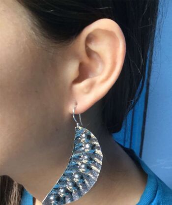 Boucles d'Oreilles Feuille - Or 10