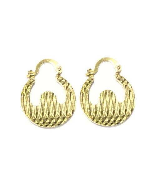 Circle Baggy Earrings - Gold