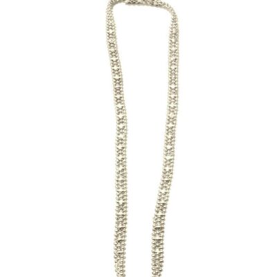 Long Chainmail Necklace - Silver