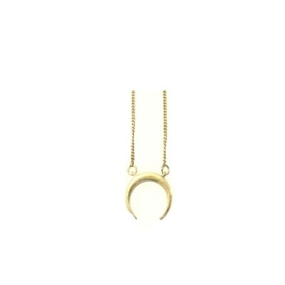 Horn Pendant Necklace - Gold
