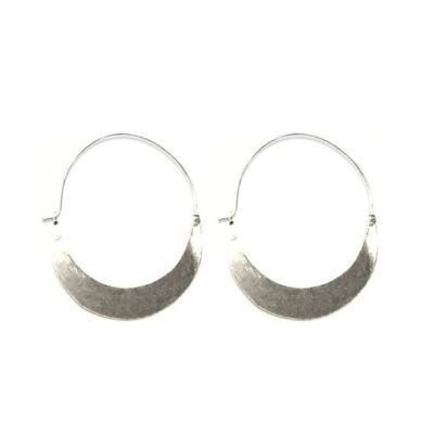 Boucles d'oreilles demi-cercle - Argent