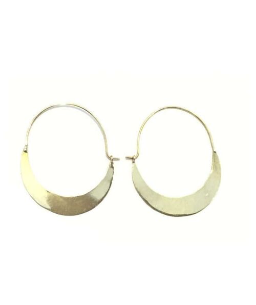 Half Circle Earrings - Gold