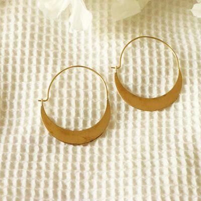 Boucles d'oreilles demi-cercle - Or