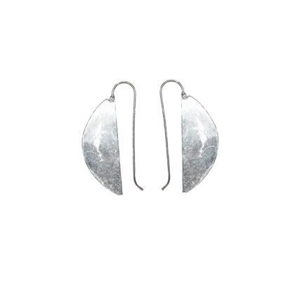 Half Moon Earrings - Silver