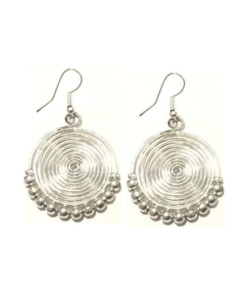 Spiral Earrings - Silver