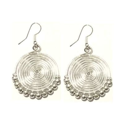 Spiral Earrings - Silver